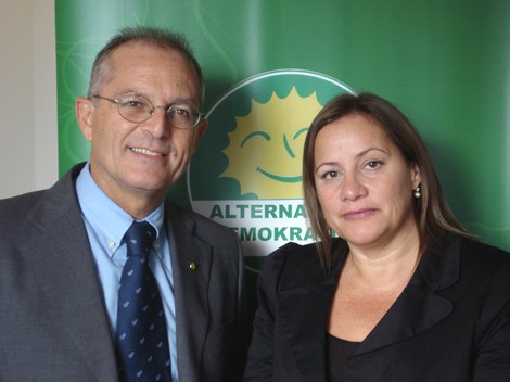 AD EP candidates Arnold Cassola and Yvonne Ebejer