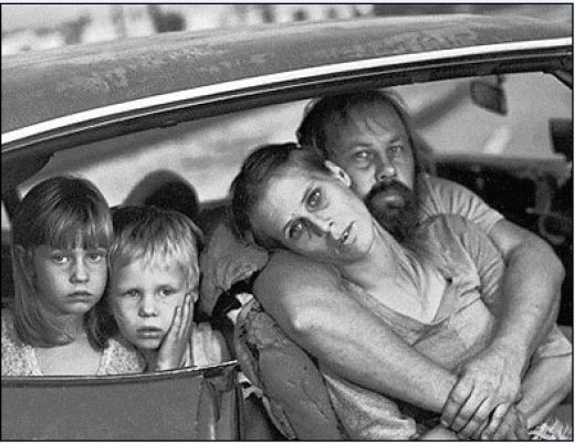 This is poverty: an American family living in their car