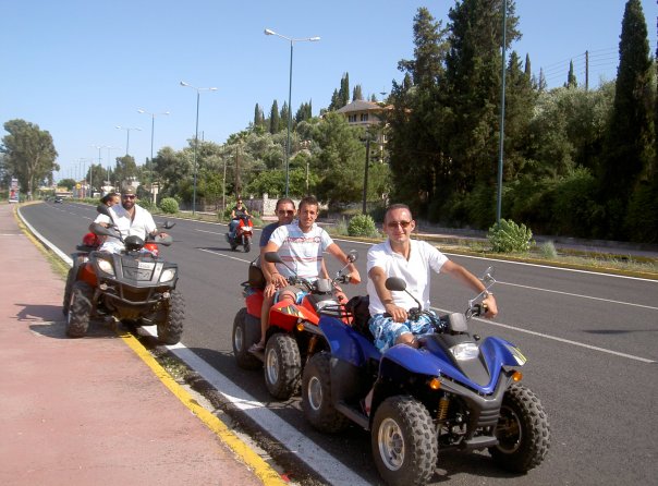 Charlon leads the Super One quadbike team on a gita to Cipru