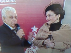 Drinu tal-Pastizzi's version of Eva Peron: this one isn't standing for election, but boy, is she going to be running the country.