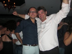 Super One's Charlon Gouder with Hugh Anastasi, whose house is the film-set for the Labour 'mittilkless' ad