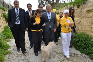 "Hi. I used to be a poodle too once but now I'm going to be prime minister."