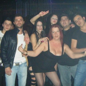 Tania Calleja (forefront, literally) strikes an attractive pose