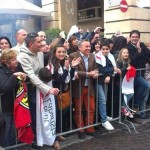 Jeffrey among the crowd of Labour supporters 11MAR13
