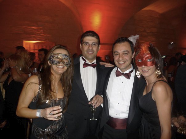 L to R: Sharon Ellul Bonici, Robert Musumeci, Sharon's brother and Labour Party activist Andy Ellul, who is a lawyer, and Andy's girlfriend Claudia Cuschieri, who moved from Super One TV to the Office of the Prime Minister after March 2013 and from there to Minister Michael Farrugia's office.