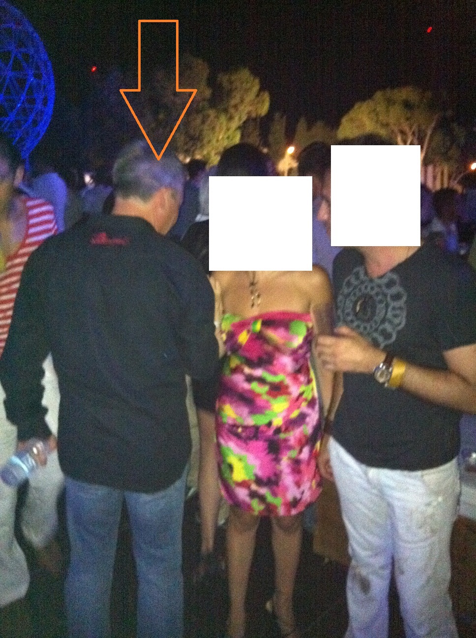 The chairman of the Malta Council of Science and Technology just before a scuffle broke out two years ago in the VVIP enclosure at a David Guetta concert, from which he was forcibly evicted by security men.