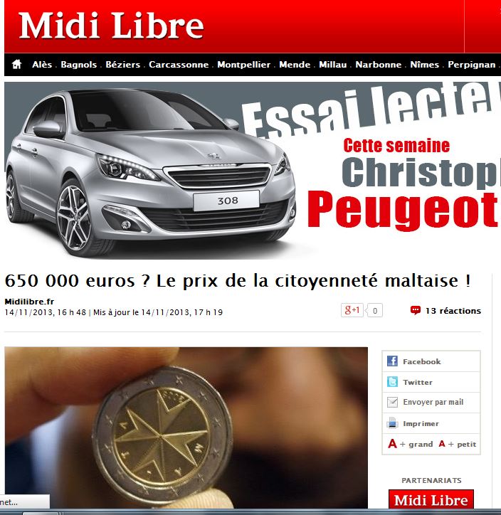 Midi Libre/French regional newspaper