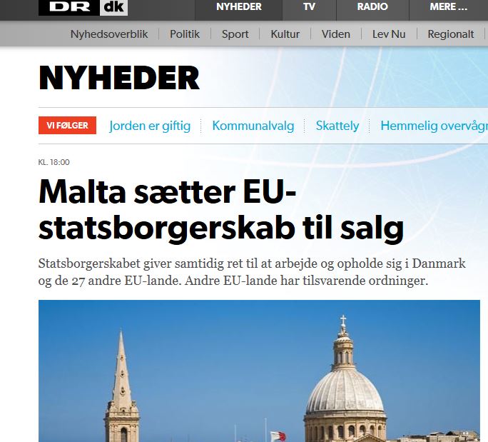 DR - publicly funded news organisation of Denmark (equivalent of the BBC, TVM etc)