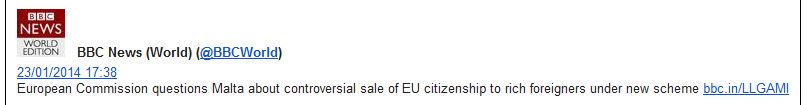 BBC tweet