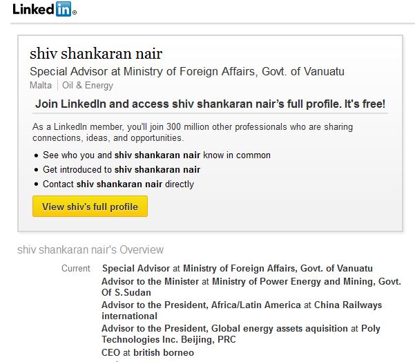 Shiv Nair Vanuatu