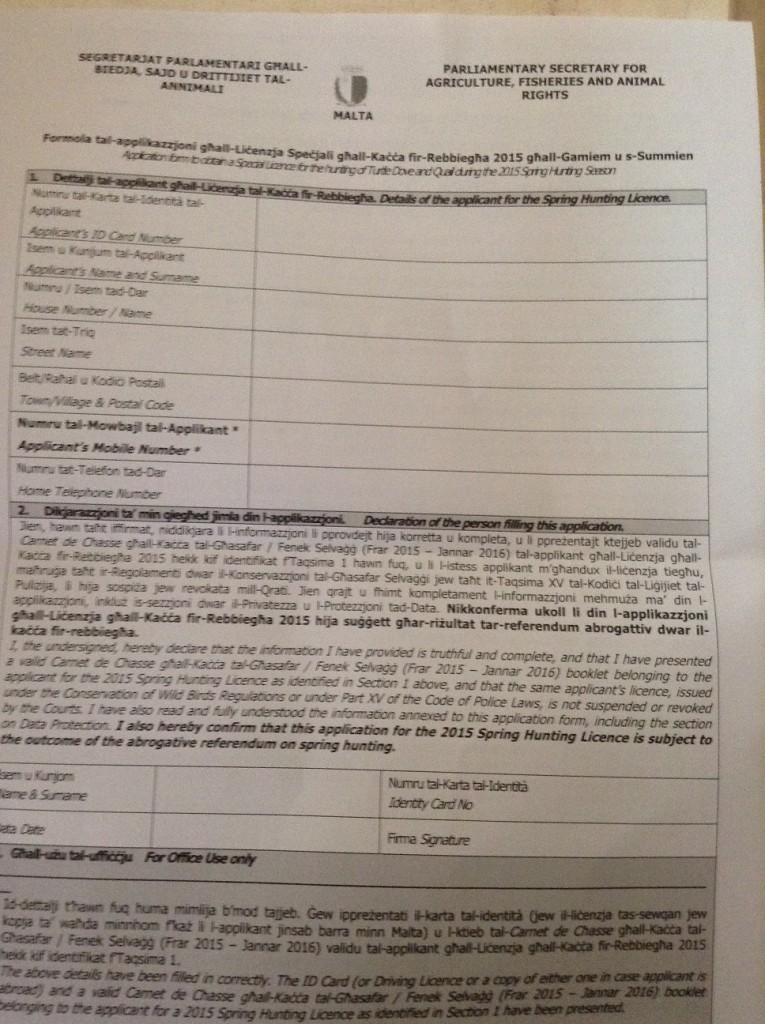 Government confident of victory is has issued springhunting licence