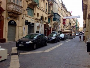 YESTERDAY: The pedestrian area in Merchants Street, Valletta