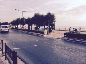 Yesterday: the Sliema front, near Fond Ghadir. The driver of this government car seems to think that the wide space is there to allow government cars onto the promenade, and not to allow pedestrians onto the crossing. 