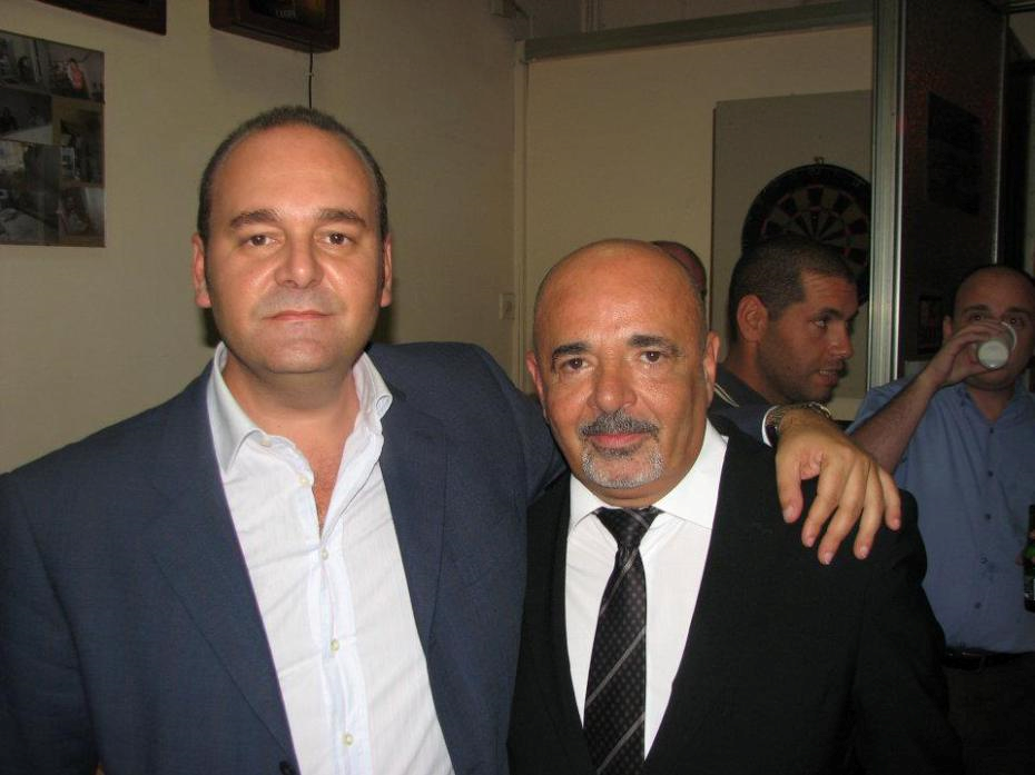 The Economy Minister, Chris Cardona, with his chief of staff, Mario Azzopardi, who is also his long-time business partner and fellow shareholder in business.