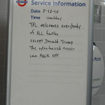 TFL message to Donald Trump