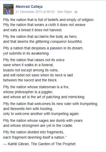 pity the nation