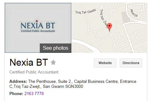 Address Nexia BT