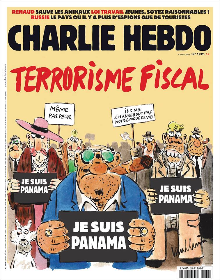 Published today/Charlie Hebdo has a Panama Papers cover | Daphne ...