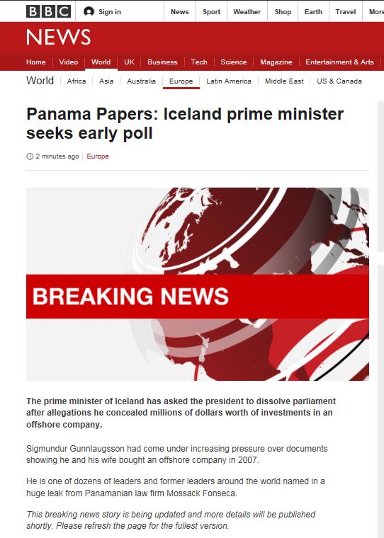 iceland bbc