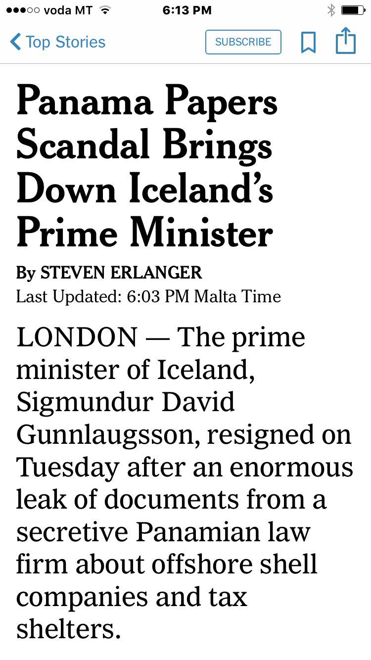 iceland resignation 1