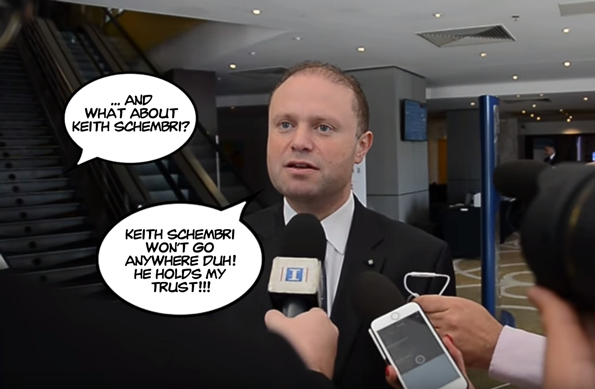 KEITH SCHEMBRI HOLDS MY TRUST
