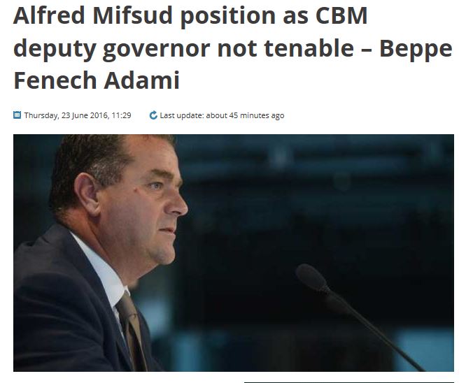 Beppe fenech adami alfred mifsud