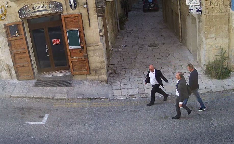 The Minister for the Economy swings his way to The Stable in Valletta's Sappers Street with his chief of staff, boutique-owner Mario Azzopardi, on a weekday afternoon earlier this year.
