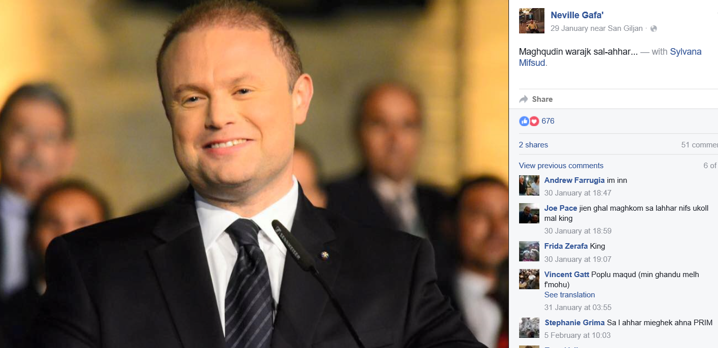 NEVILLE GAFA JOSEPH MUSCAT