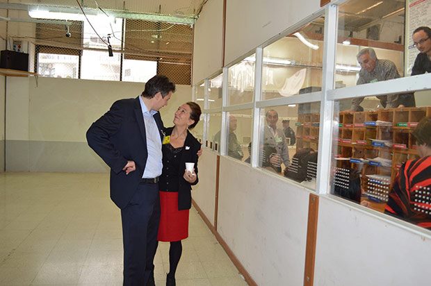 Yana Mintoff Bland with Konrad Mizzi at the vote-counting hall in the last general election. Trading on her father's name and memory, she stood for election on the Labour Party ticket but gained few votes. Mrs Bland left Malta as a child in 1960 and has not lived in Malta since.