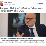 saviour balzan and one news